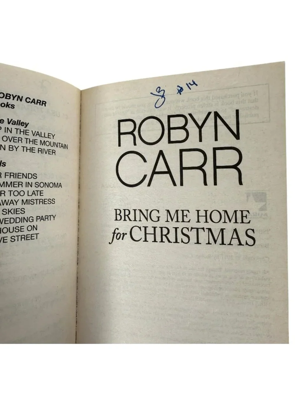 Robyn‎ Carr Virgin River Series Lot Of 5 Paperback Books Set Includes Christmas
